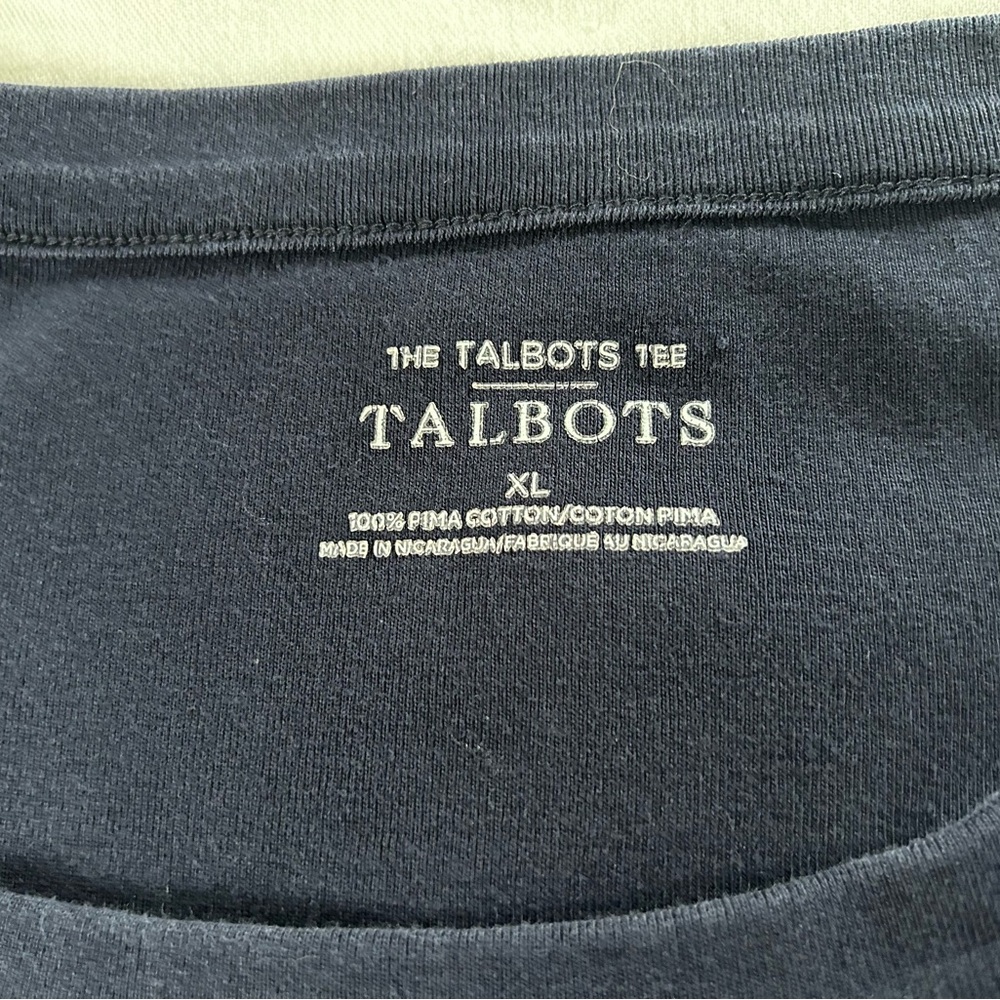 Talbots Dark Blue Pima Cotton Tee